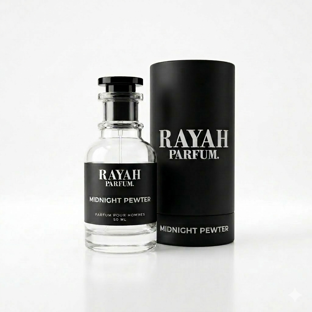 Midnight Pewter luxury perfume by Rayah Parfum